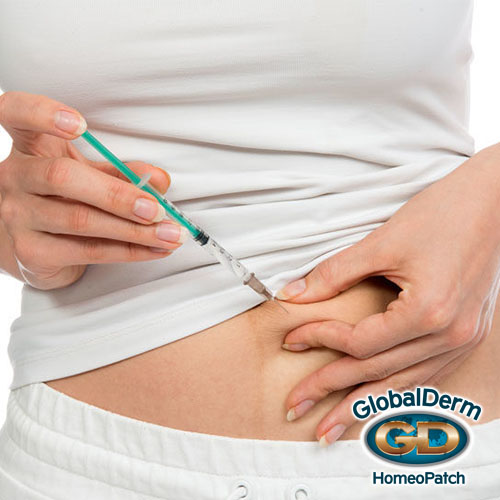 HCG injection into stomach